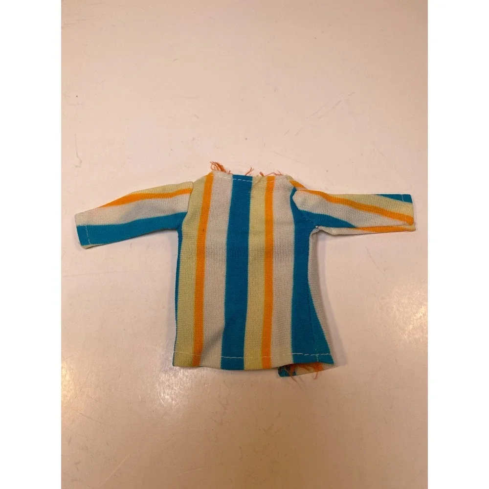 Vintage Barbie Clothes Lot of 2 Dress & Shirt Yellow Blue Orange